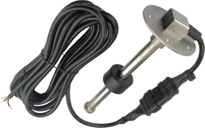 Uscita analogica 0-190ohm o 240-33ohm Risoluzione 10mm o 21mm Sensore di livello con montaggio su flangia SAE-5 fori